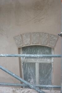 Luftkalkputz mit aufgeputzter Krone