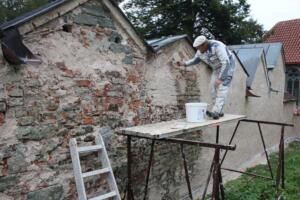 Aeschacher Friedhof, LindauAnspritz mit Luftkalk
