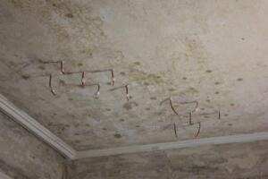 Sicherung des Deckenputzes durch Hinterspritzen